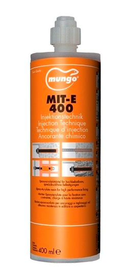 Химический картридж MUNGO MIT-E Эпокси-акрилат, картридж  400 мл. + 2 смесителя(1 шт)
