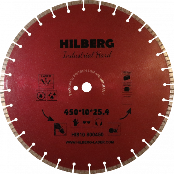Диск алмазный отрезной 450*25,4*12 Hilberg Industrial Hard (1 шт.)
