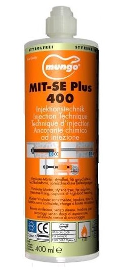 Химический картридж MUNGO MIT-SE (Plus) Винилэстеровая смола, без стирола, 400 мл. (12 шт)