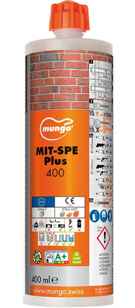 Химический картридж MUNGO MIT-SPE (Plus) Полиэстер, без стирола, картридж 400  (1 шт)